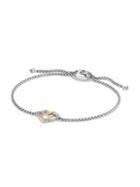 David Yurman Cable Collectibles Heart Station Bracelet With 18k Gold