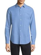 Theory Murray Linen Blend Button-down Shirt
