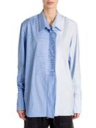 Stella Mccartney Cotton Stripe Zip Shirt