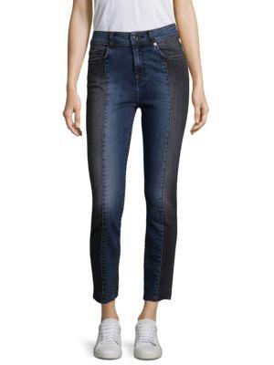 7 For All Mankind Panel Ankle Skinny Jeans