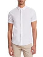 Emporio Armani Short-sleeve Cotton Button-down Shirt