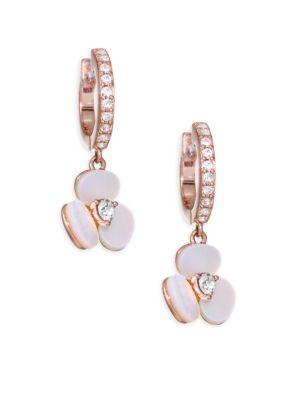 Kate Spade New York Disco Pansy Mother-of-pearl Floral Earrings