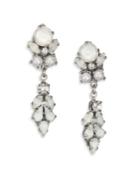 Erickson Beamon I Do Long Faux-pearl & Crystal Drop Earrings