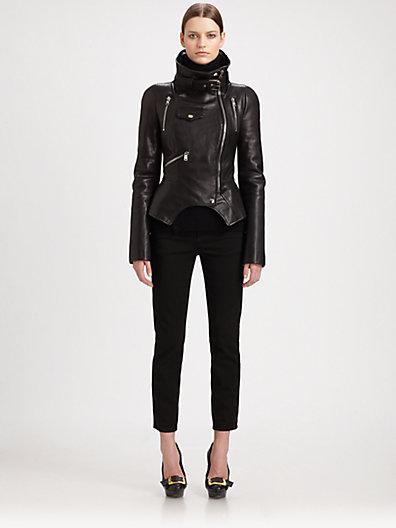 Alexander Mcqueen Leather Motorcycle Jacket