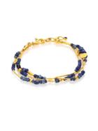 Gurhan Delicate Rain Blue Sapphire & 24k Yellow Gold Triple-strand Bracelet