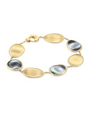 Marco Bicego Lunaria Black Mother-of-pearl & 18k Yellow Gold Bracelet