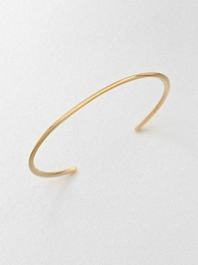 Saint Laurent Saint Laurent Jonc Fil Rond Cuff Bracelet