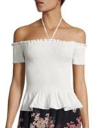 Rebecca Taylor Off-the-shoulder Pop Top