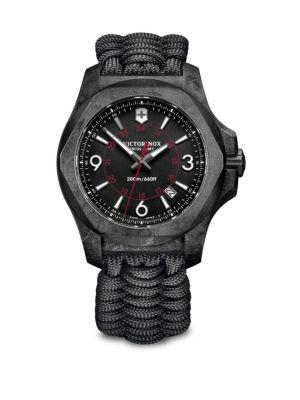 Victorinox Swiss Army I.n.o.x. Carbon, Stainless Steel Paracord Strap Watch