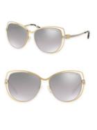 Michael Kors Audrina I Mirrored Cat Eye Sunglasses