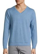 Saks Fifth Avenue Collection Solid V-neck Sweater