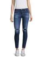 Ag Mid Wash Ankle Jeans