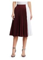 Calvin Klein 205w39nyc Pleated Colorblock Skirt