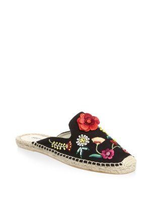 Soludos Floral Canvas Mules