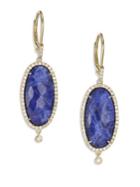 Meira T Sodalite, Diamond & 14k Yellow Gold Drop Earrings