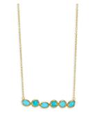 Gurhan Pointelle Hue 24k Yellow Gold, Opal & Turquoise Bar Necklace