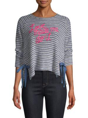 Sundry Embroidered Knit Pullover
