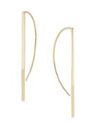 Lana Jewelry 14k Gold Long P-hoop Earrings