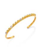 Gurhan Amulet Hue Diamond, 24k Yellow Gold & 18k White Gold Cuff Bracelet