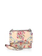 Fendi Kan I Mini Studded Floral-print Leather Chain Shoulder Bag