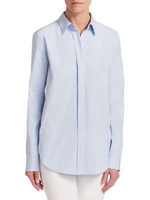 Theory Essential Stretch Cotton Button-down