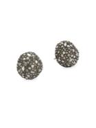 Alexis Bittar Elements Crystal Encrusted Button Stud Earrings