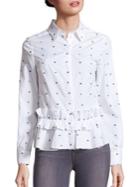 Mcq Alexander Mcqueen Cotton Peplum Ruffle Shirt