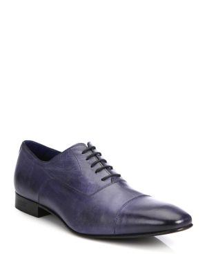 Saks Fifth Avenue Collection Cap Toe Leather Oxfords