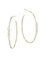 Lana Jewelry Diamond & 14k Gold Hoop Earrings