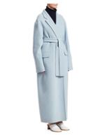 The Row Amoy Cashmere & Virgin Wool Wrap Coat