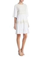 See By Chloe Lace Embroidered T-shirt Dress