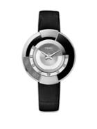 Fendi Policromia Diamond, Stainless Steel & Alligator Strap Watch