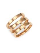 Repossi Three Row 18k Rose Gold Stacked Ring