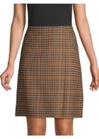Weekend Max Mara Sabina Plaid A-line Skirt
