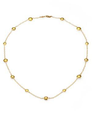 Gurhan Lentil 24k Yellow Gold Mini Station Necklace