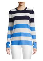 Saks Fifth Avenue Collection Multi-stripe Cashmere Sweater