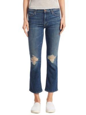 Mother Outsider Cropped Flare Jeans