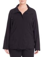 Eileen Fisher, Plus Size Stretch Cotton-jersey Jacket