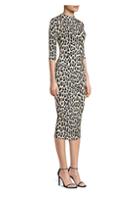 Alice + Olivia Delora Leopard Bodycon Dress