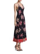 Rebecca Taylor Phlox Floral Silk Dress