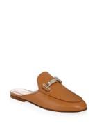 Tod's Double T Cognac Leather Mules