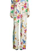 Diane Von Furstenberg Campbell Floral Print Pants