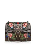 Gucci Dionysus Medium Embroidered Metallic Leather Shoulder Bag