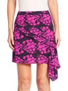 Tanya Taylor Asymmetrical Floral-print Skirt