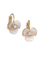 Kate Spade New York Disco Pansy Mother-of-pearl Leverback Earrings