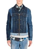 Lanvin Colorblock Woven Denim Jacket