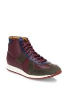 Facto Leather Lace-up High-top Sneakers