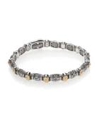 Konstantino Hermione 18k Yellow Gold & Sterling Silver Etched Bracelet