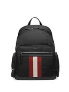Bally Stripe Patch Canvas Backpack