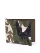 Valentino Camouflage Calf Leather Billfold Wallet
